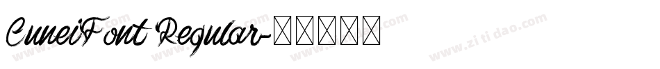 CuneiFont Regular字体转换